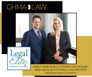 Janet Amburgey and Patrick McCroskey are included in Business North Carolina Legal Elite 2022