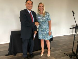 Janet Amburgey with Gill Beck, Incoming & Outgoing Presidents