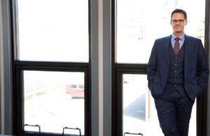 Attorney Patrick McCroskey at GHMA|LAW's offices at 47 North Market Street, conveniently located in downtown Asheville, NC