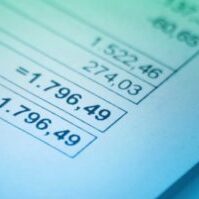 Image of the bottom right corner of an invoice showing an amount due.