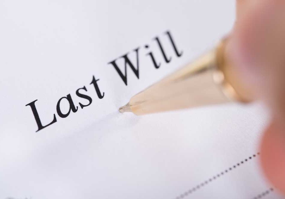 Make a New Will Image of formal "Last Will" document with pen.