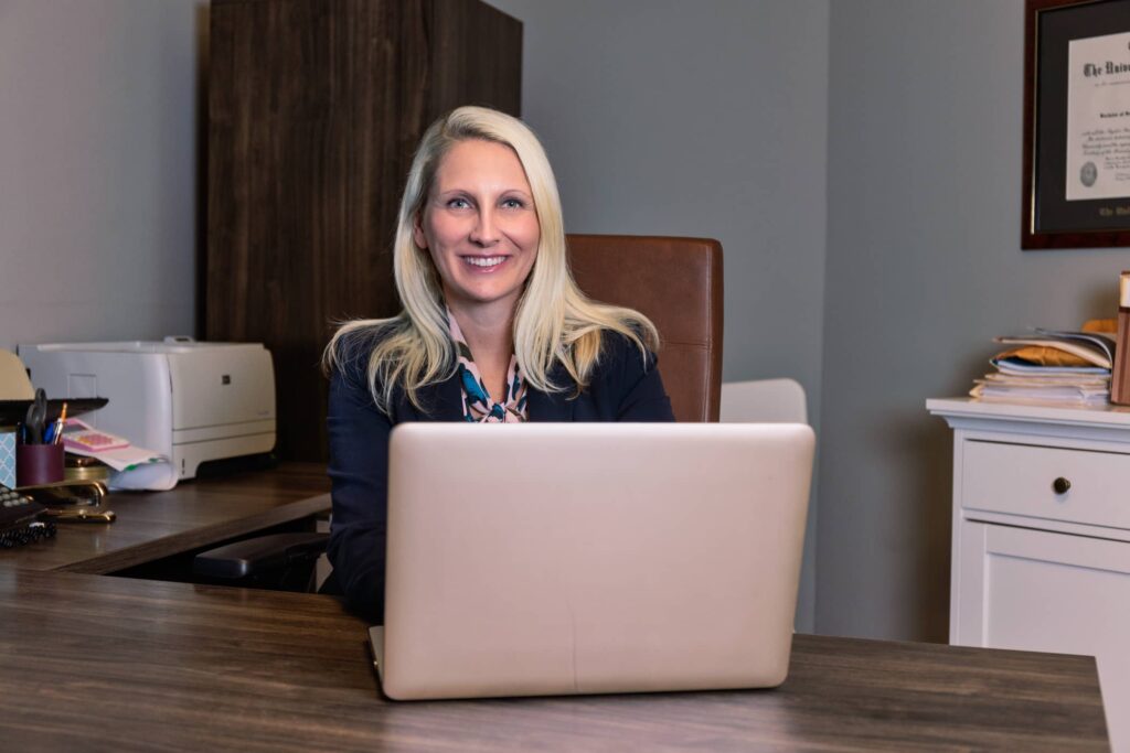 Janet Amburgey at her office in downtown Asheville, Spring 2022