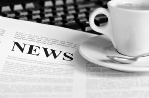 This is an image of a newspaper and a cup of coffee and denotes partnership with Janet Amburgey's News Items on her bio page.