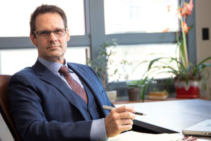 Image of Asheville divorce attorney Patrick McCroskey at his conveniently located downtown office.